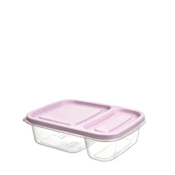 Saxlama üçün konteyner Hobby Life 13.5x19x4.5 sm, 0.75 l, plastik, qapaqla, şəffaf/çəhrayı