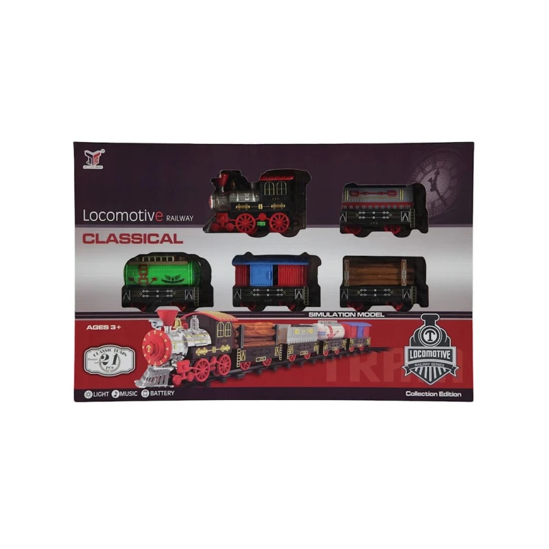 Игрушечный набор железной дороги Locomotive Railway Classical, 3+ лет Игрушечный набор железной дороги Locomotive Railway Classical, 3+ лет