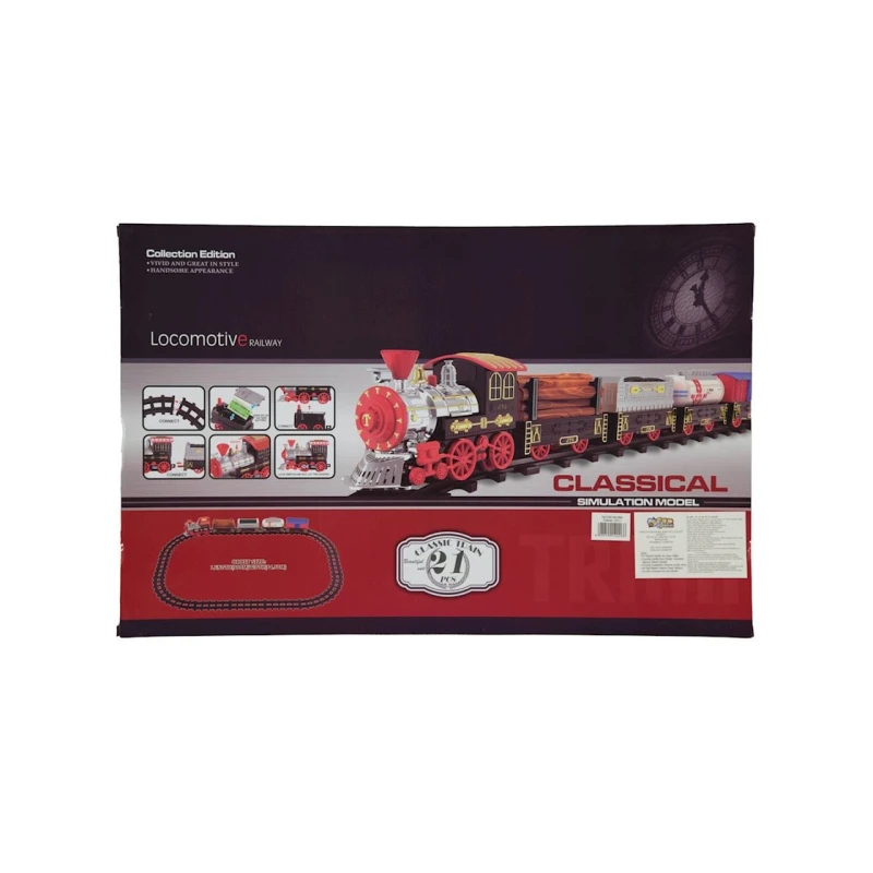 Игрушечный набор железной дороги Locomotive Railway Classical, 3+ лет Игрушечный набор железной дороги Locomotive Railway Classical, 3+ лет