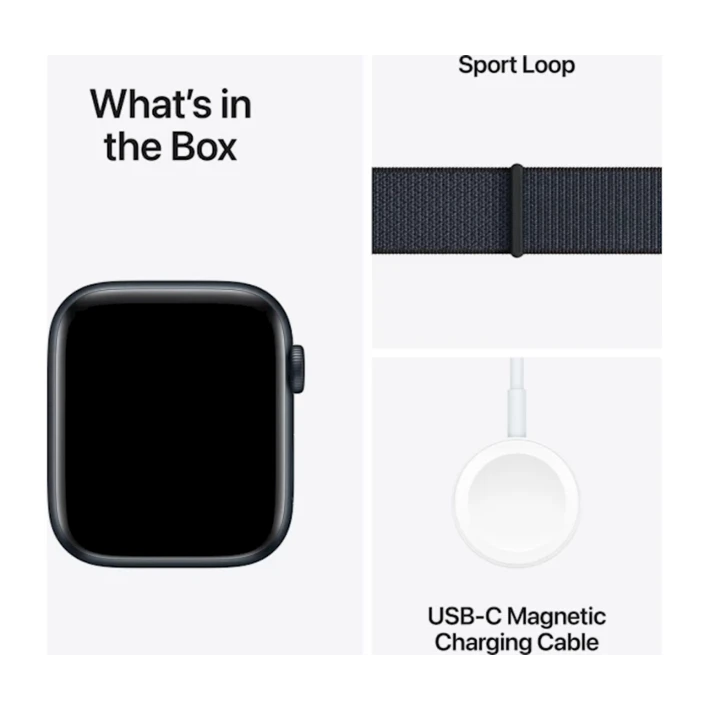 Умные часы Apple Watch SE GPS 44mm Midnight Aluminium Case with Ink Sport Loop