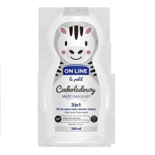 Çimmək üçün şampun-gel On Line Le Petit 3-1-də White Chocolate 350 ml