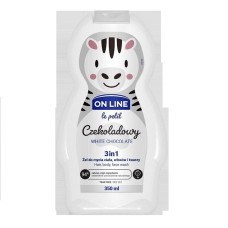 Çimmək üçün şampun-gel On Line Le Petit 3-1-də White Chocolate 350 ml