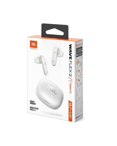 Simsiz qulaqlıqlar JBL Wave Flex2 White