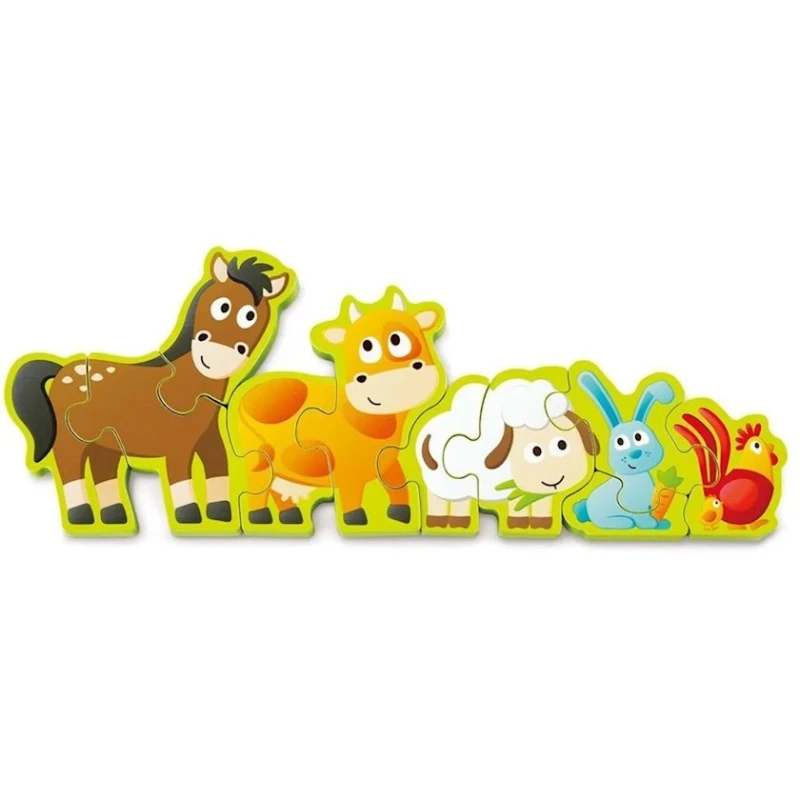 Развивающая игра Hape Numbers & Farm Animals Puzzle, 3+ лет
