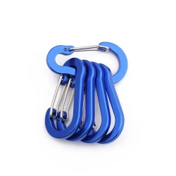 Карабин WKN091, 50 мм, синий, 5 шт Карабин WKN091, 50 мм, синий, 5 шт