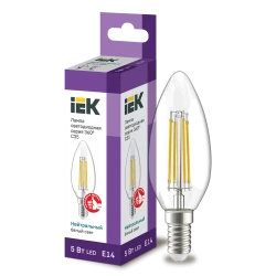 Светодиодная лампа IEK C35 E14 5W 4000K