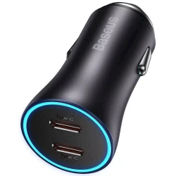 Автомобильное зарядное устройство Baseus Golden Contactor Pro CGJP000013 Dark Gray Автомобильное зарядное устройство Baseus Golden Contactor Pro CGJP000013 Dark Gray