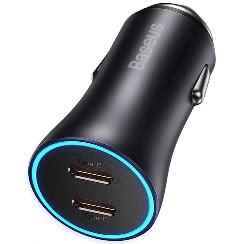 Автомобильное зарядное устройство Baseus Golden Contactor Pro CGJP000013 Dark Gray Автомобильное зарядное устройство Baseus Golden Contactor Pro CGJP000013 Dark Gray