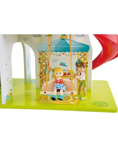 Kukla evi Hape Rock & Slide House Musical Doll House, 3+ yaş, 31 parça