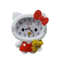 Детские настенные часы SS-049, белые/красные
