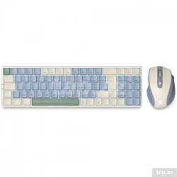 Клавиатура Redragon BS-8772CB, сине-бело-зеленая