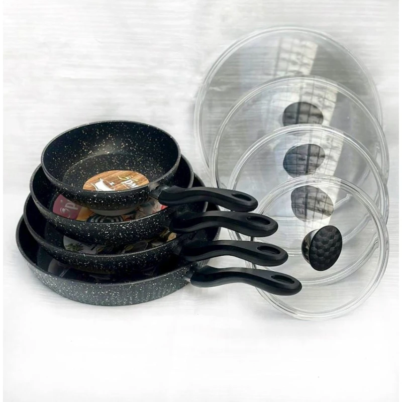 Набор сковородок PMTPP-MM-001, гранит, 8 предметов