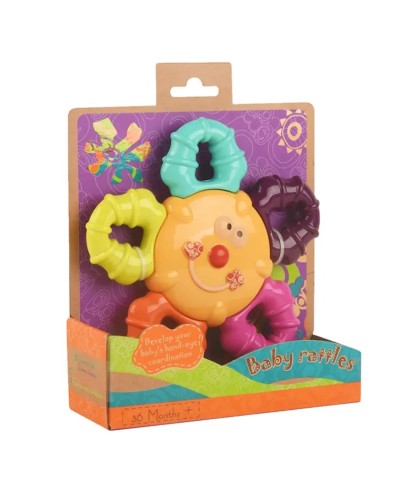 Çınqıldayan Konig Kids, 3+ ay, plastik, rəngarəng