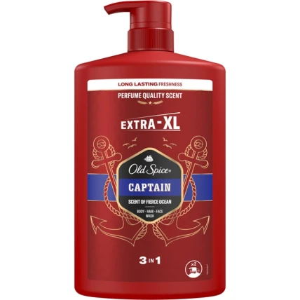 Гель для душа и шампунь Old Spice Captain 3in1, 1000 мл