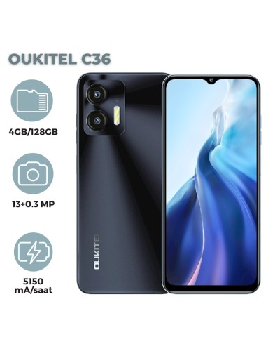 Smartfon Oukitel C36 4GB/128GB Black (6931940773713)