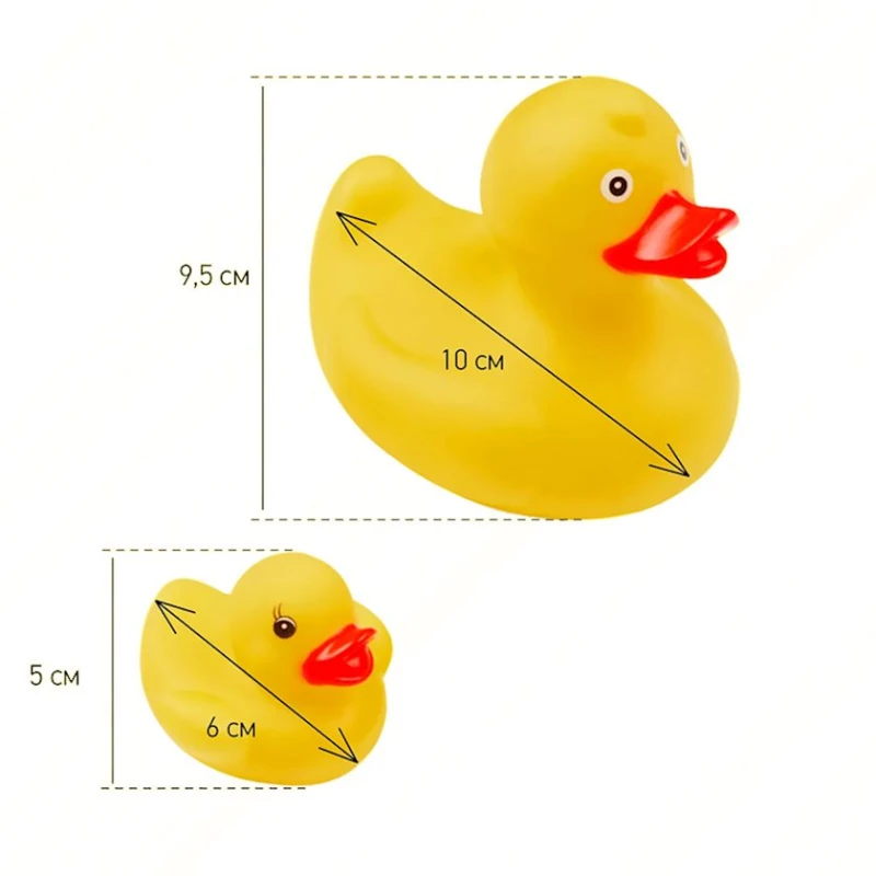 Набор игрушек для ванной Roxy Kids Ducks, ПВХ, желтый
