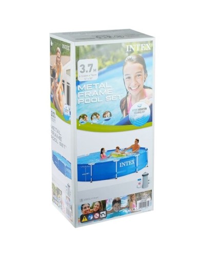 Karkaslı hovuz Intex H28225588212NP, 366x76 sm, 6503 l, göy