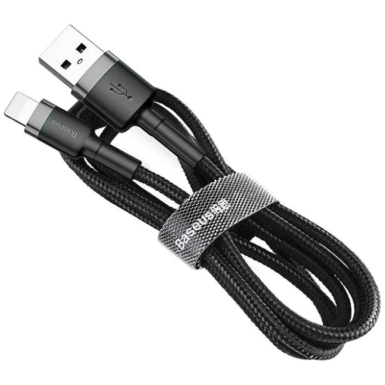 Кабель USB Baseus Cafule Lightning Cable 2A 3m Gray/Black (CALKLF-RG1) Кабель USB Baseus Cafule Lightning Cable 2A 3m Gray/Black (CALKLF-RG1)