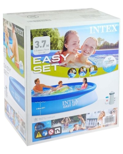 Hovuz Intex Easy Set 28132, mavi, 5621 l, 366х76 sm