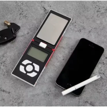 Mini zərgərlik şkalası, 600 q / 0.01 q, Marlboro paketi şəklində arxa işıqlı