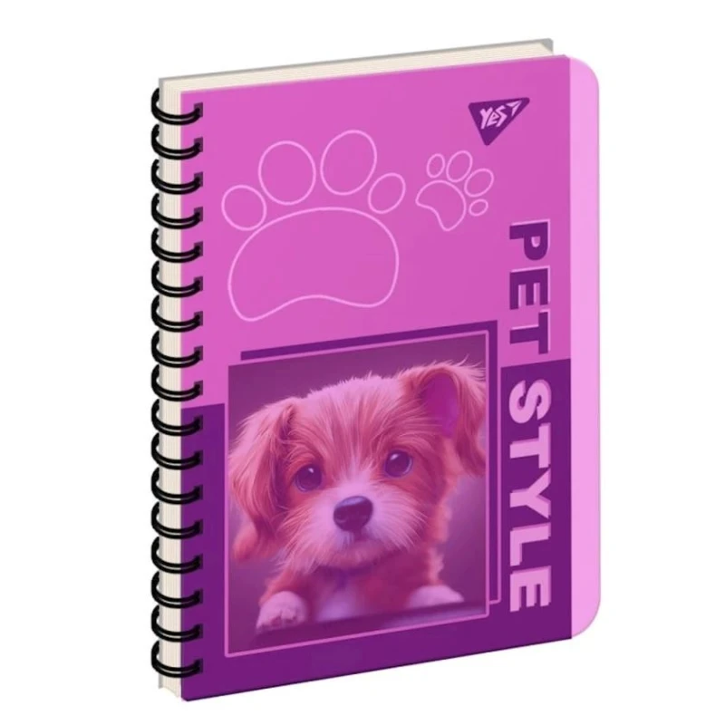 Тетрадь на спирали Yes Pet Style, B6, 144 листа Тетрадь на спирали Yes Pet Style, B6, 144 листа