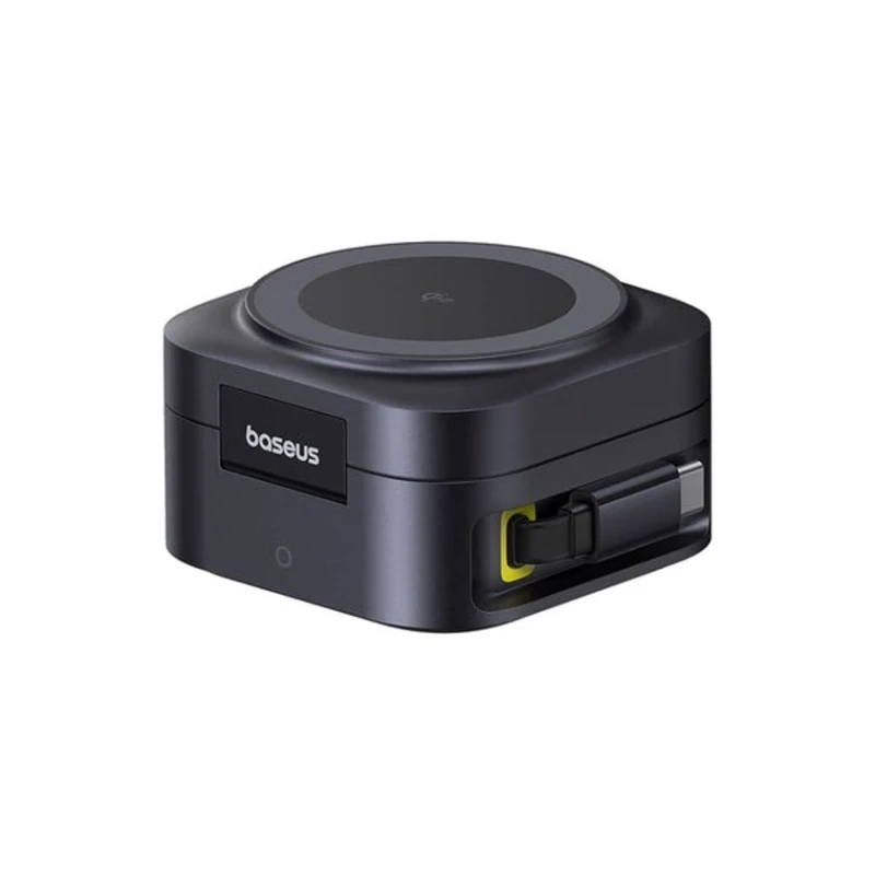 Беспроводное зарядное устройство Baseus PicoGo Series 2-in-1 Qi2 67W, Черный