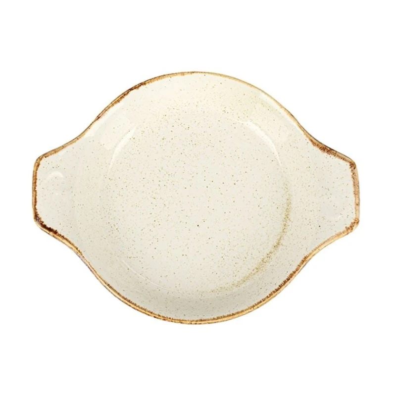 Форма для запекания Porland 04ALM001677, фарфор, бежевая, 21 см