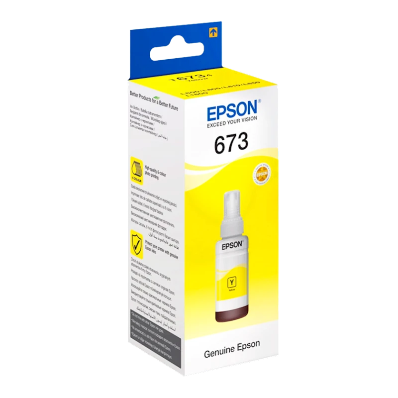 Контейнер с чернилами Epson T6734 L800 Yellow (47AB036)