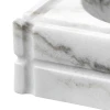 Пепельница Eichholtz 110832 Ashtray Nestor honed white marble 21x21x7 см,фарфор,полуматовый белый