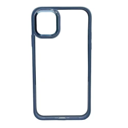 Apple iPhone 11 üçün çexol Şəffaf/Mavi