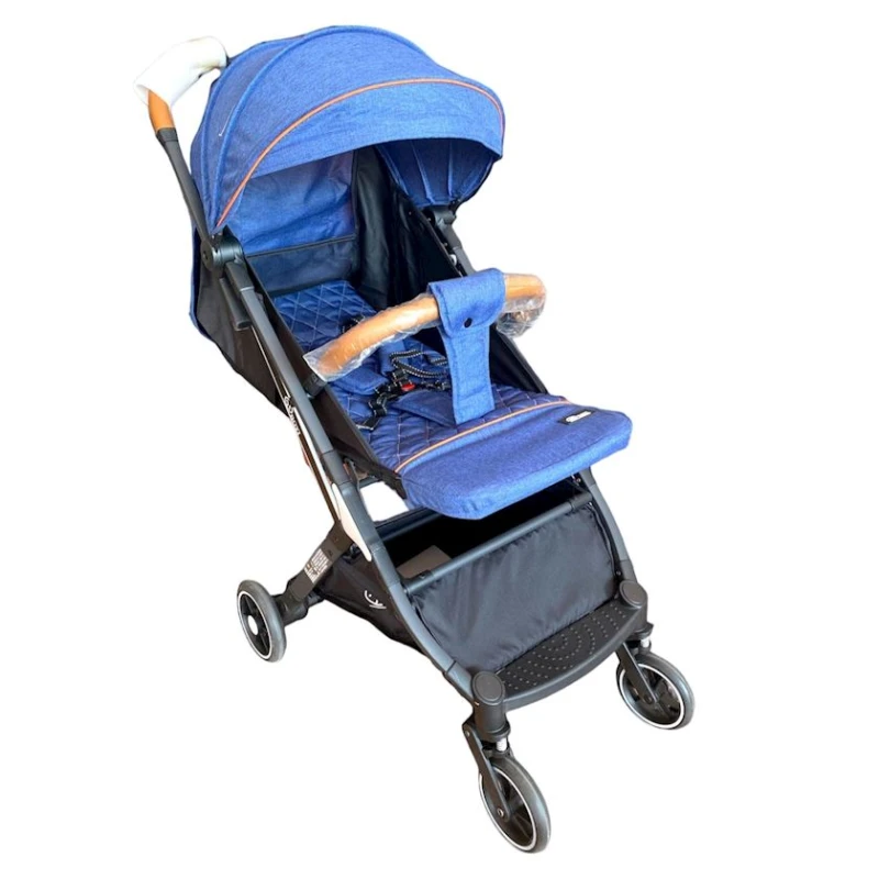 Детская коляска 608, синяя