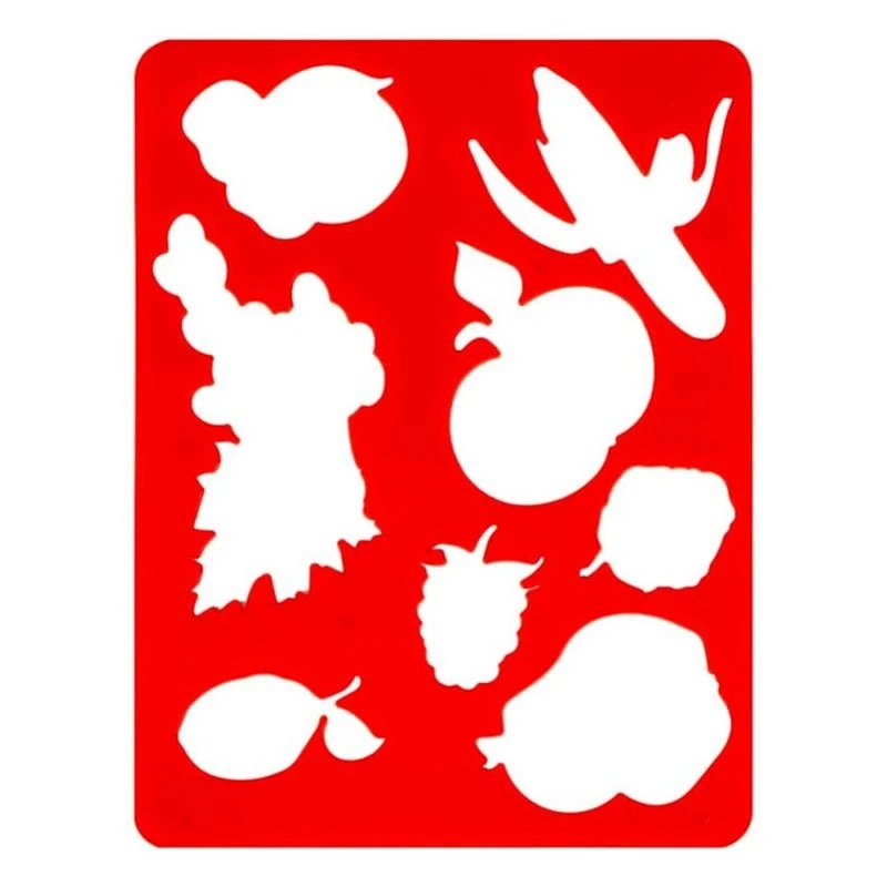 Трафарет Цветик, Фрукты и ягоды, 15,5х20 Трафарет Цветик, Фрукты и ягоды, 15,5х20