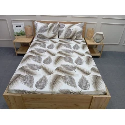 Комплект постельного белья Moonstar SHA-00006488, полутораспальный, простыня на резинке 180x200 см, наволочки 50x70 см 2 шт