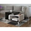 Журнальный стол Ev Plus ev_12116009, ЛДСП, черно-белый, 90x60x45 см
