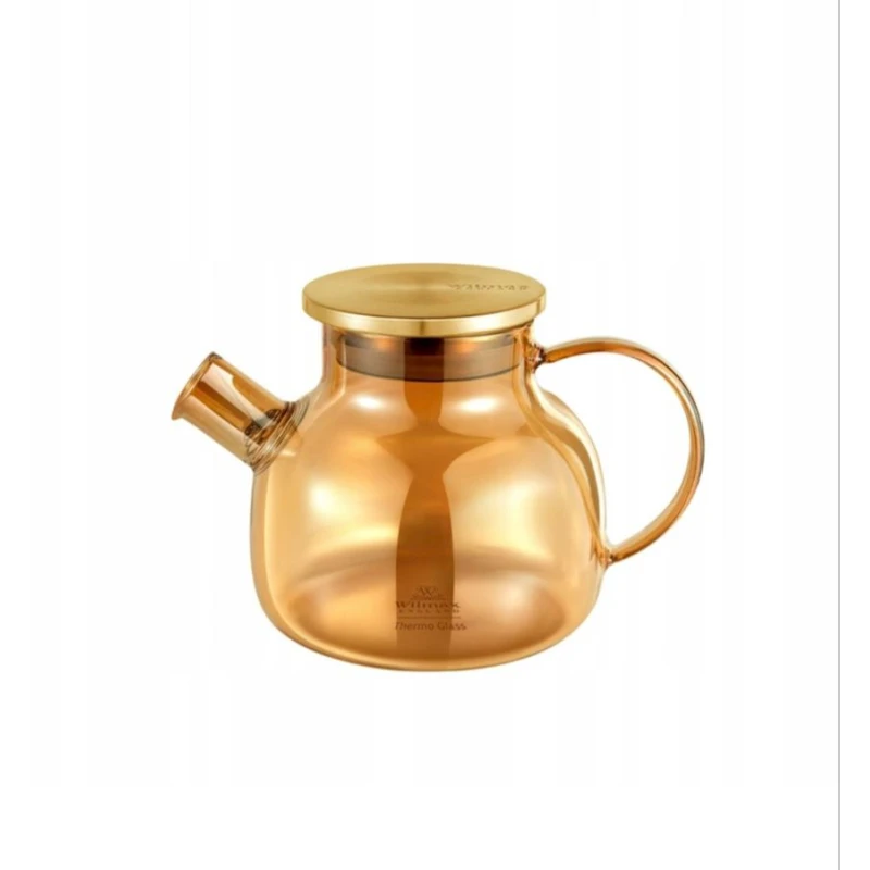 Заварной чайник Wilmax 888810003/A, 950 мл, прозрачный/золотистый Заварной чайник Wilmax 888810003/A, 950 мл, прозрачный/золотистый
