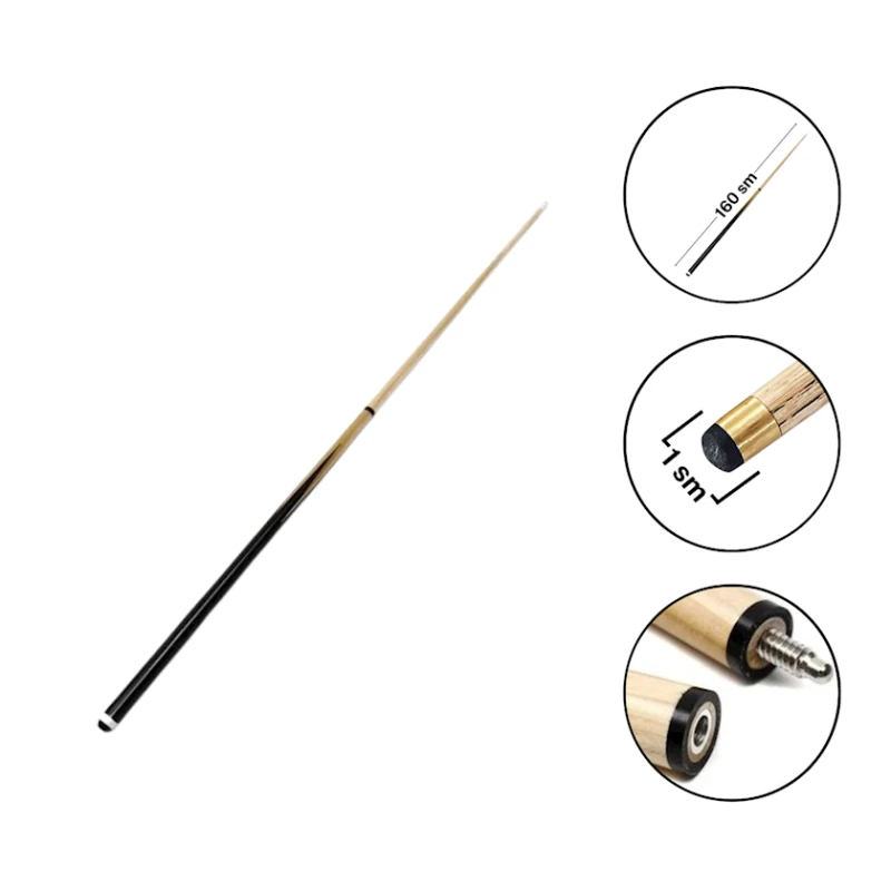 Бильярдный кий 1597/4, черный, 160 см, раскладной Бильярдный кий 1597/4, черный, 160 см, раскладной