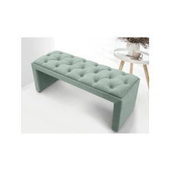 Скамейка 19, ткань, светло-зеленый, 40x35x80 см Скамейка 19, ткань, светло-зеленый, 40x35x80 см