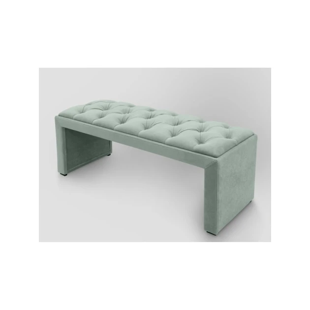 Скамейка 19, ткань, светло-зеленый, 40x35x80 см