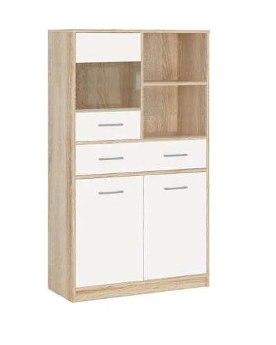 Servant 3563_M3KomVitrWhson, 83.4x34.3x144 sm, ağ/qəhvəyi