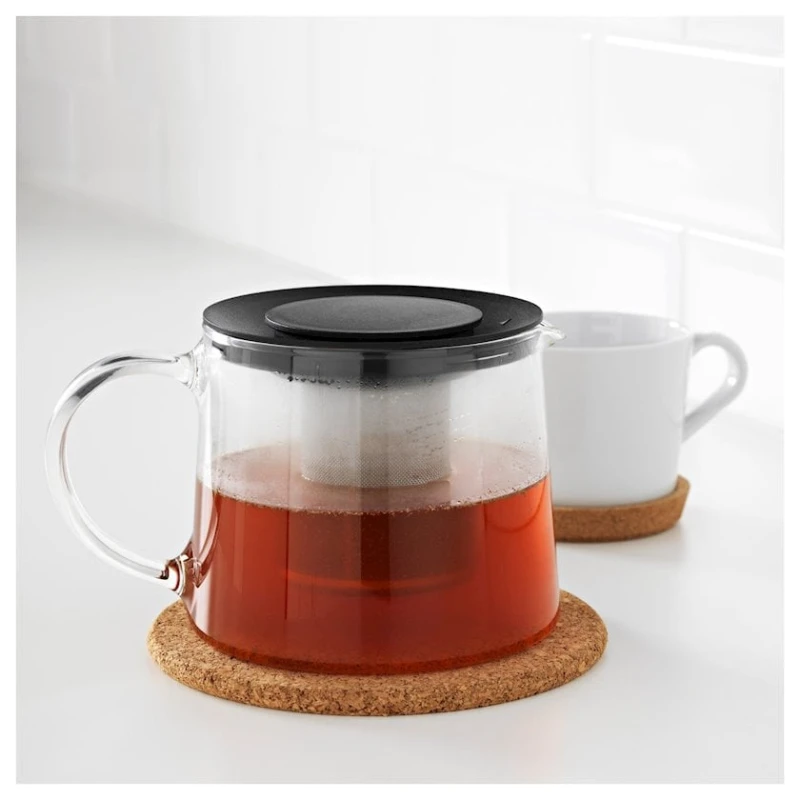 Чайник заварочный IKEA RIKLIG, стекло, 1.5 л