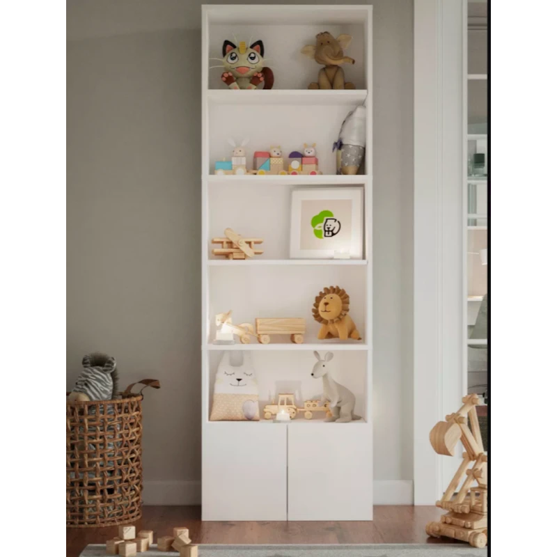 Шкаф книжный Berrie 12115571, ЛДСП, белый, 175x60x23 см