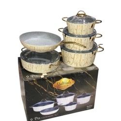 Набор кастрюль smil_1369, золотистый, 5 предметов Набор кастрюль smil_1369, золотистый, 5 предметов