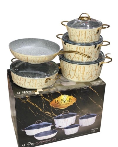 Qazan dəsti smil_1369, qızılı, 5 parça