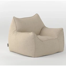 Пуфик 001, бежевый, 90х90х95 см