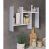 Полка настенная Art Mebel 46, ламинат, 45х67х13 см, белая