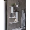 Полка настенная Art Mebel 46, ламинат, 45х67х13 см, белая