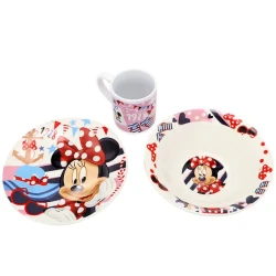 Детский набор посуды Minnie Mouse, 3 предмета Детский набор посуды Minnie Mouse, 3 предмета