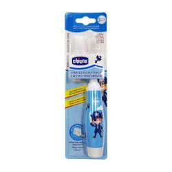 Электрическая зубная щетка для детей Chicco 1U, Голубая
