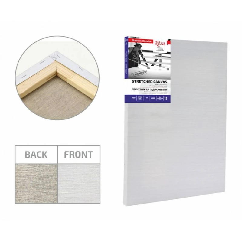 Холст на подрамнике Rosa, лен, мелкое зерно, масляный грунт, 110х150 Холст на подрамнике Rosa, лен, мелкое зерно, масляный грунт, 110х150