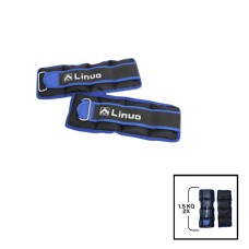 Əllər və ayaqlar üçün yük Gymnic Linuo 202022000079, mavi, 2 əd x 1.5 kq